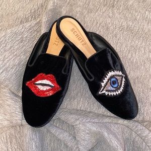 Schutz Lips & Eye Loafers